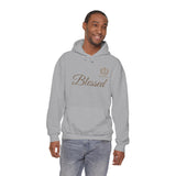 Blessed Script Hoodie — Minimal Faith Christian Sweatshirt