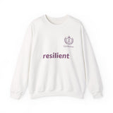 resilient Crewneck Sweatshirt — Minimal White Graphic Pullover