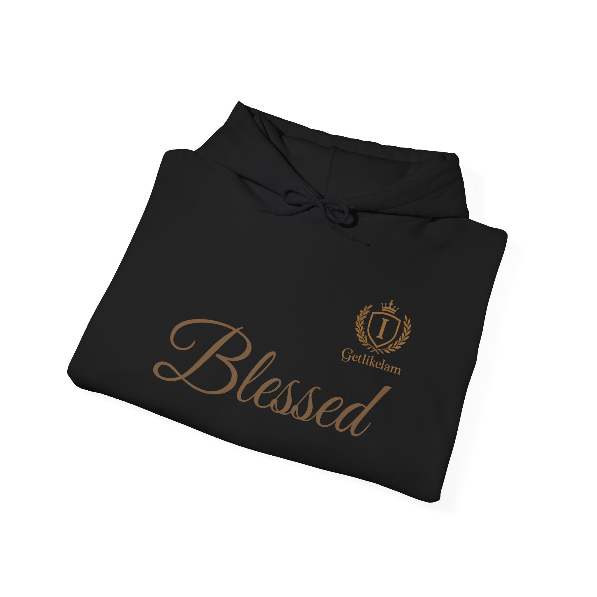Blessed Script Hoodie — Minimal Faith Christian Sweatshirt