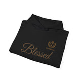Blessed Script Hoodie — Minimal Faith Christian Sweatshirt