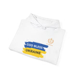 God Bless Ukraine Hoodie — Ukrainian Flag Map Support Sweatshirt