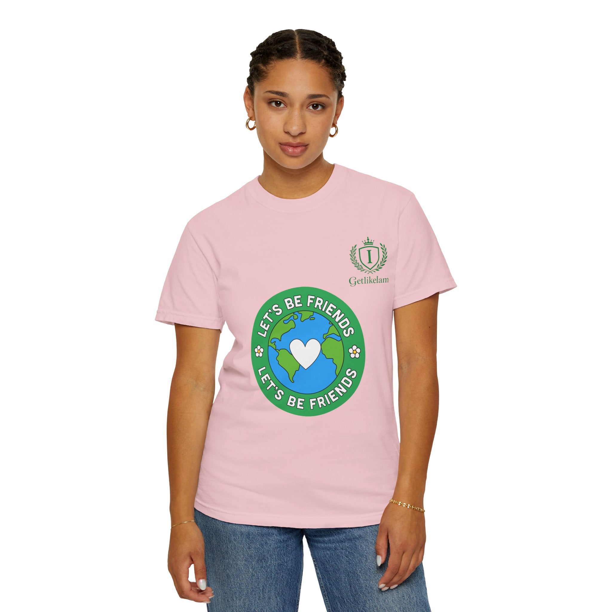 Let's Be Friends Earth Graphic T-Shirt