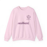 resilient Crewneck Sweatshirt — Minimal White Graphic Pullover