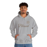 Blessed Script Hoodie — Minimal Faith Christian Sweatshirt