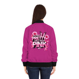 Bomber Jacket – "Pretty Girls Wear Pink" Women's Jacket