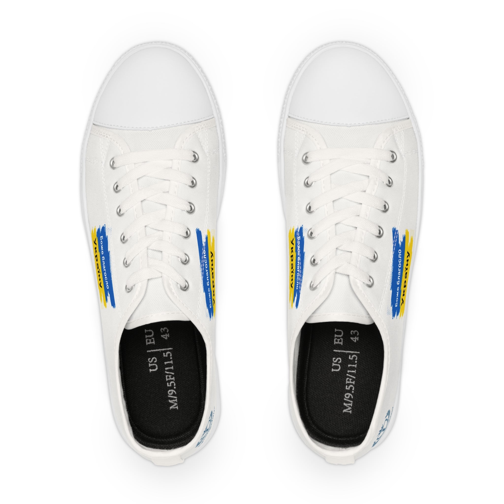 Men's Sneakers — Blue & Yellow Ukraine Pride Graphic