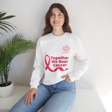 Cancer Awareness Crewneck - "Together We Beat Cancer" Sweatshirt