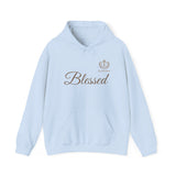 Blessed Script Hoodie — Minimal Faith Christian Sweatshirt