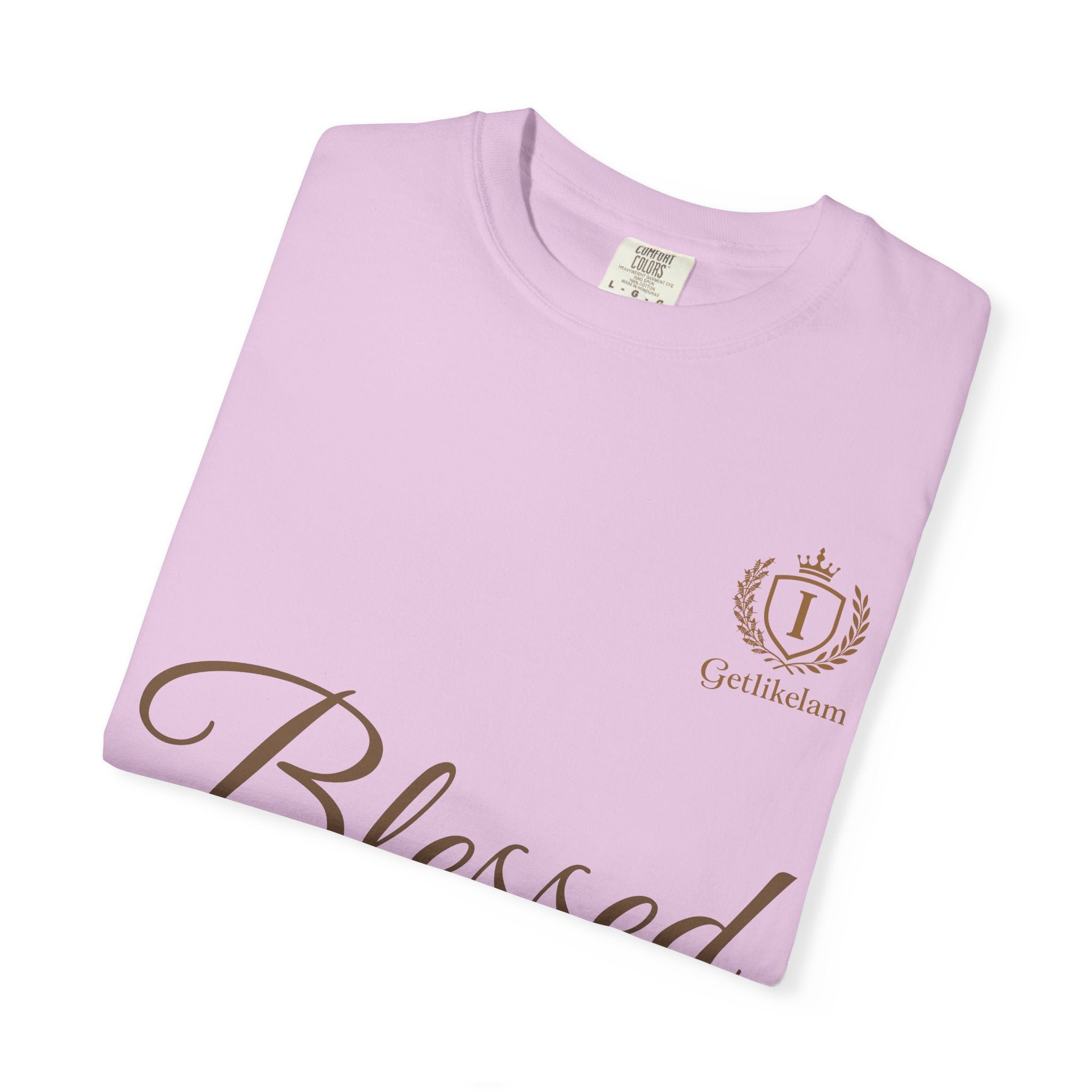 Blessed Script T-Shirt — Inspirational Faith Graphic Tee