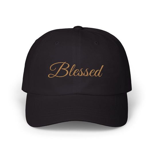 Blessed Embroidered Dad Cap — Classic White Adjustable Baseball Hat