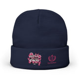 Embroidered Knit Beanie — "Pretty Girls Wear Pink" Unisex Beanie