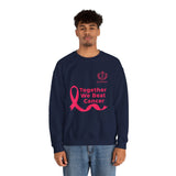 Cancer Awareness Crewneck - "Together We Beat Cancer" Sweatshirt