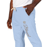Blessed Script Sweatpants — Cozy Cream Fleece Joggers