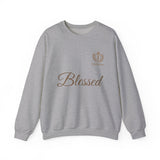 Blessed Crewneck Sweatshirt — Minimal Christian Faith Pullover