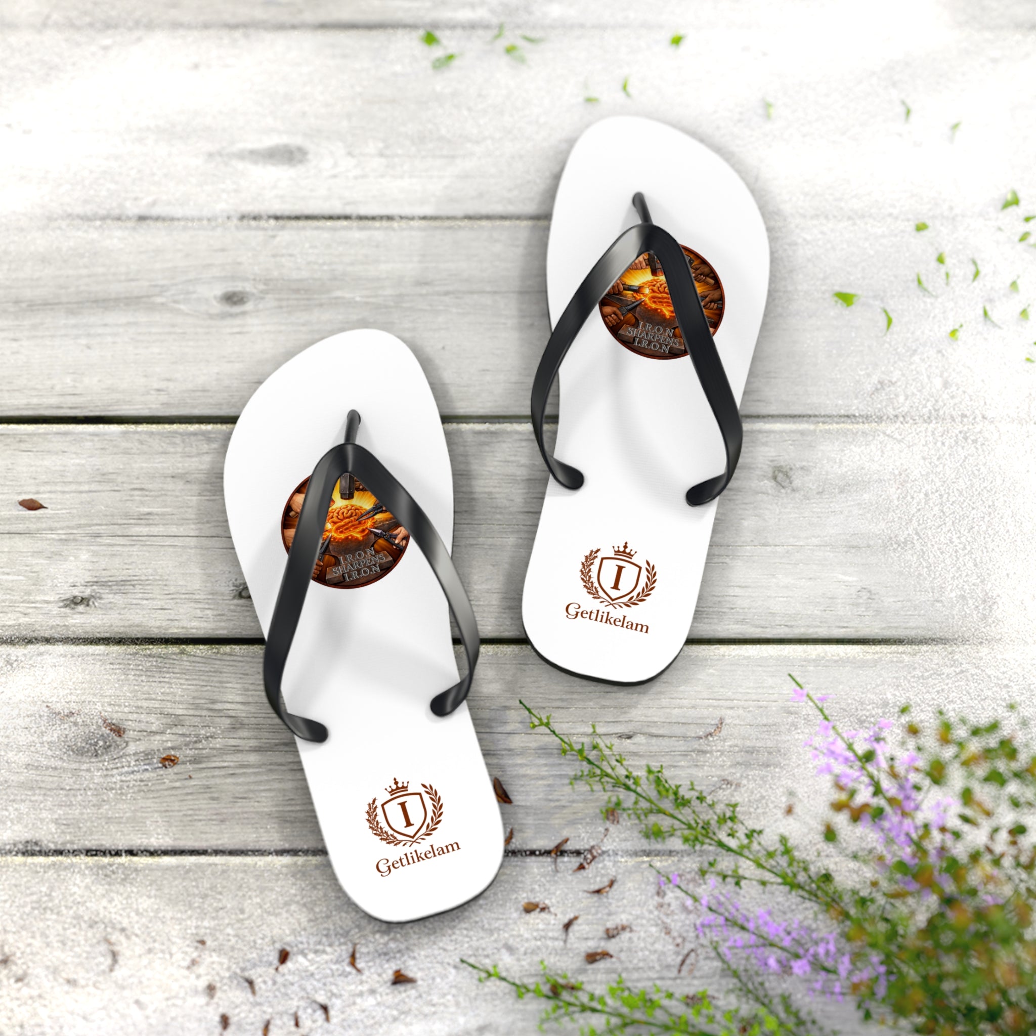 Iron Sharpens Iron - Women's Flip Flops