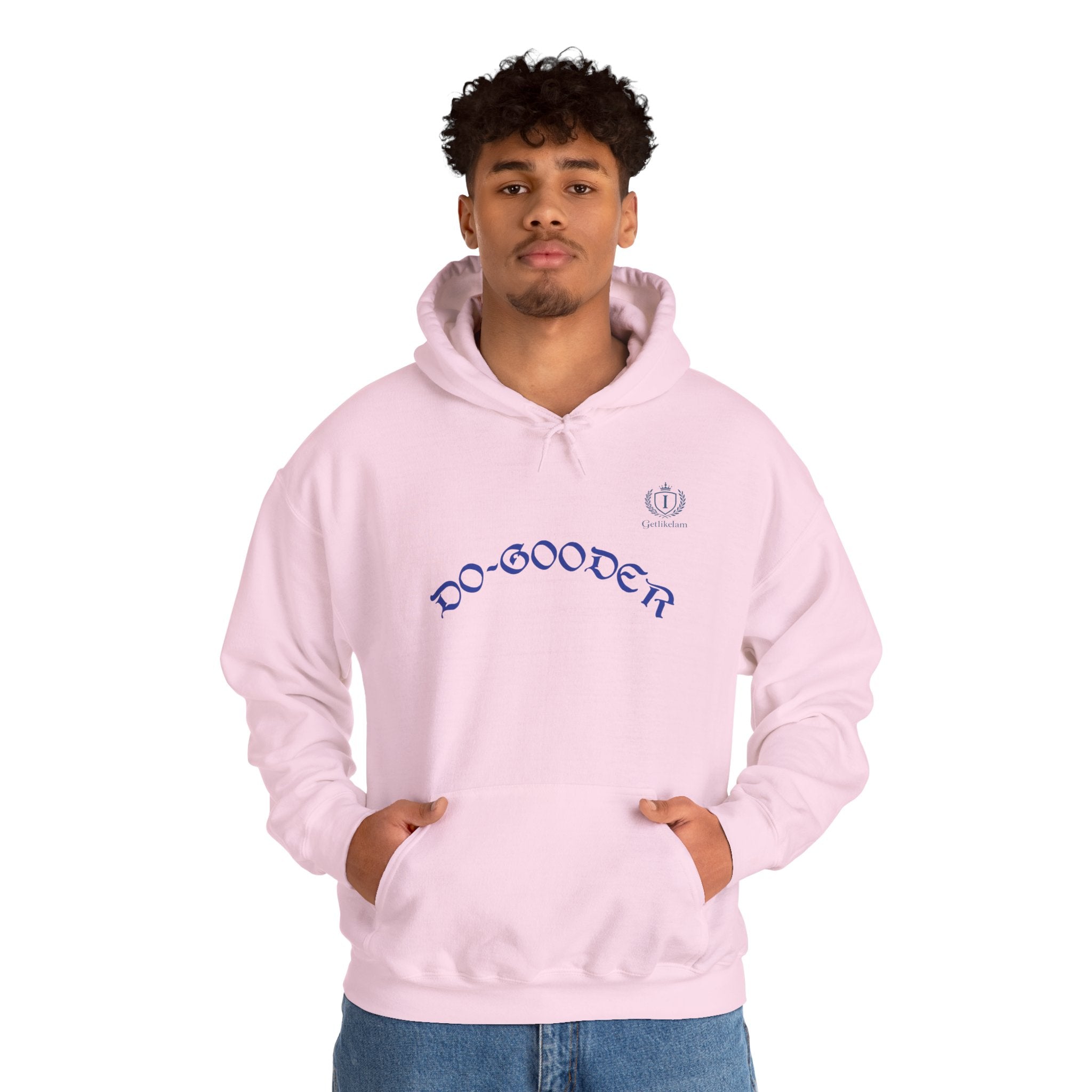 Do-Gooder Hoodie — Minimal White Philanthropy Sweatshirt