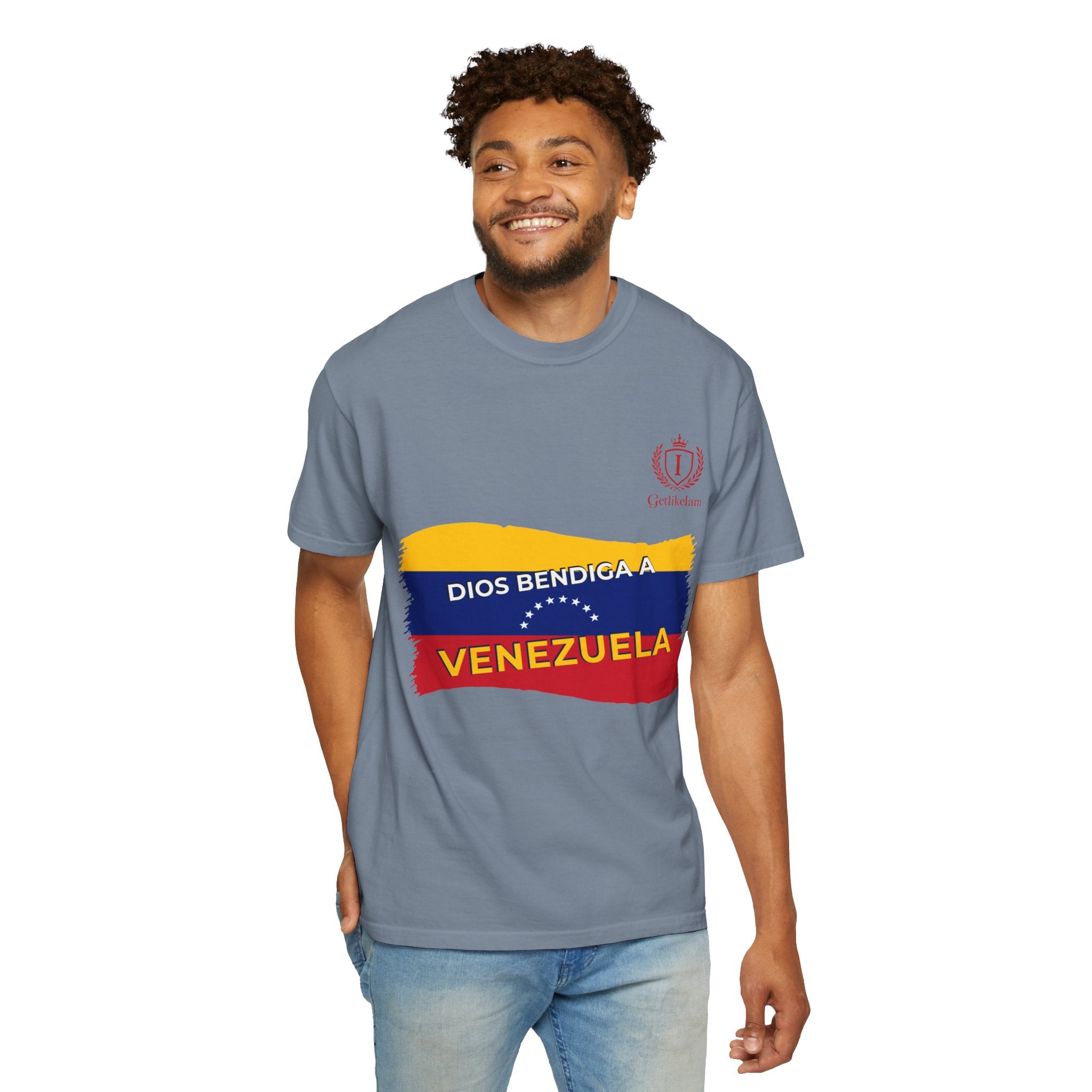 Venezuela Flag T-Shirt — "Dios Bendiga a Venezuela" Patriotic Tee