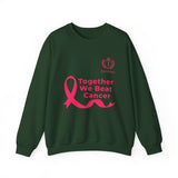 Cancer Awareness Crewneck - "Together We Beat Cancer" Sweatshirt