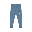Embroidered Crest Sweatpants — Garment-Dyed Fleece Joggers