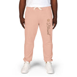 Blessed Script Sweatpants — Cozy Cream Fleece Joggers