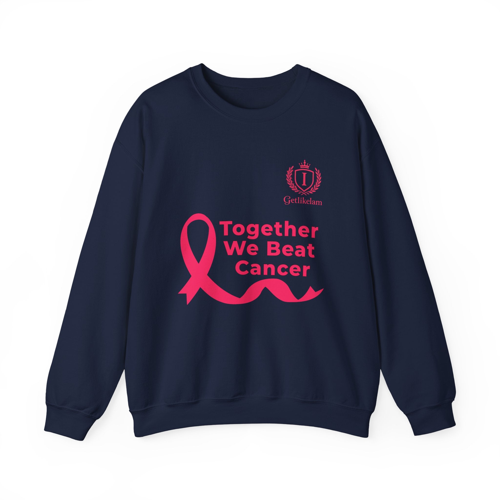 Cancer Awareness Crewneck - "Together We Beat Cancer" Sweatshirt