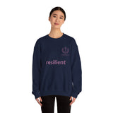 resilient Crewneck Sweatshirt — Minimal White Graphic Pullover