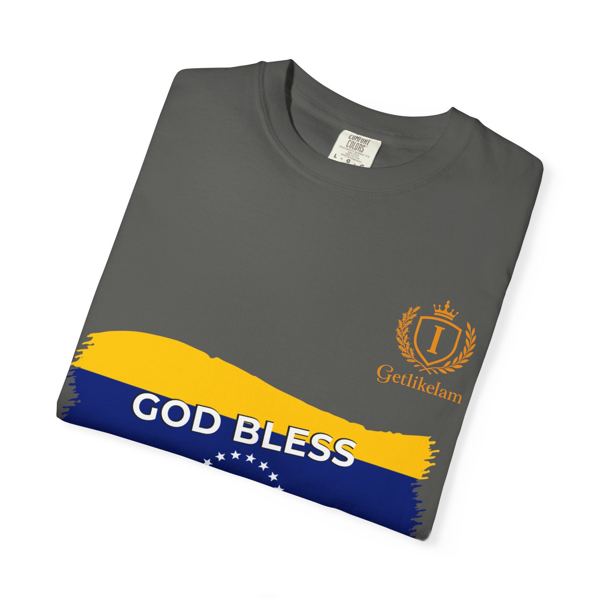 God Bless Venezuela T-Shirt — Venezuelan Flag Brushstroke Tee