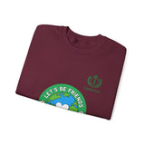 Friendship Earth Crewneck Sweatshirt — "Let's Be Friends" Graphic