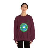 Friendship Earth Crewneck Sweatshirt — "Let's Be Friends" Graphic