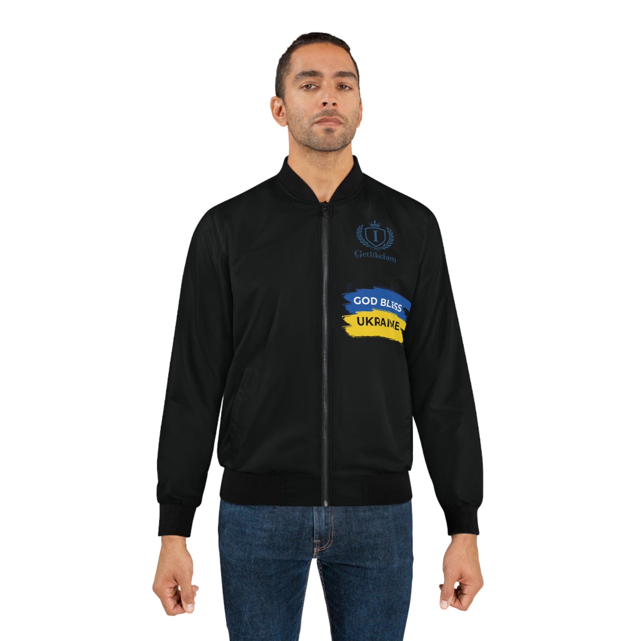 God Bless Ukraine Bomber Jacket