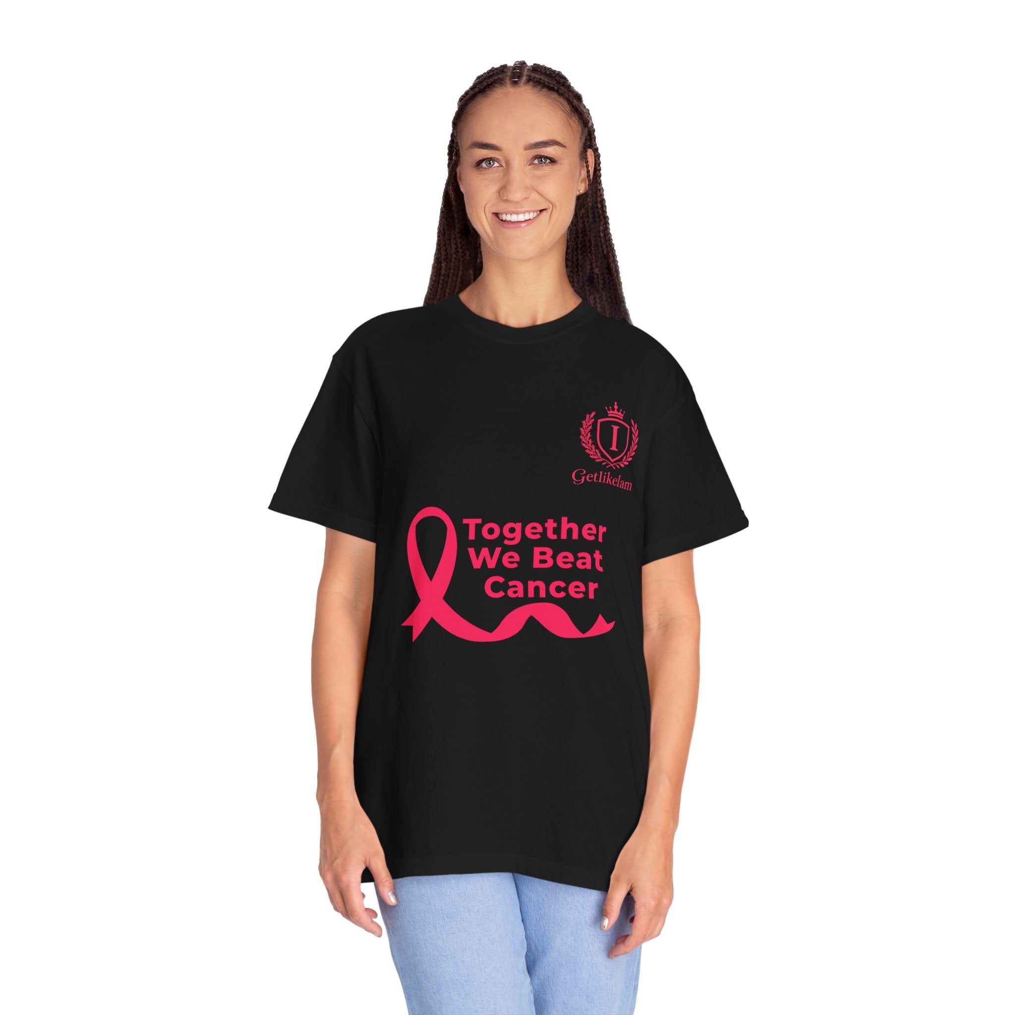 Together We Beat Cancer T-Shirt — Cancer Awareness Ribbon Tee