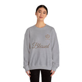 Blessed Crewneck Sweatshirt — Minimal Christian Faith Pullover