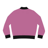 Cancer Awareness Women's Bomber Jacket - "Together We Beat Cancer" Pink Ribbon