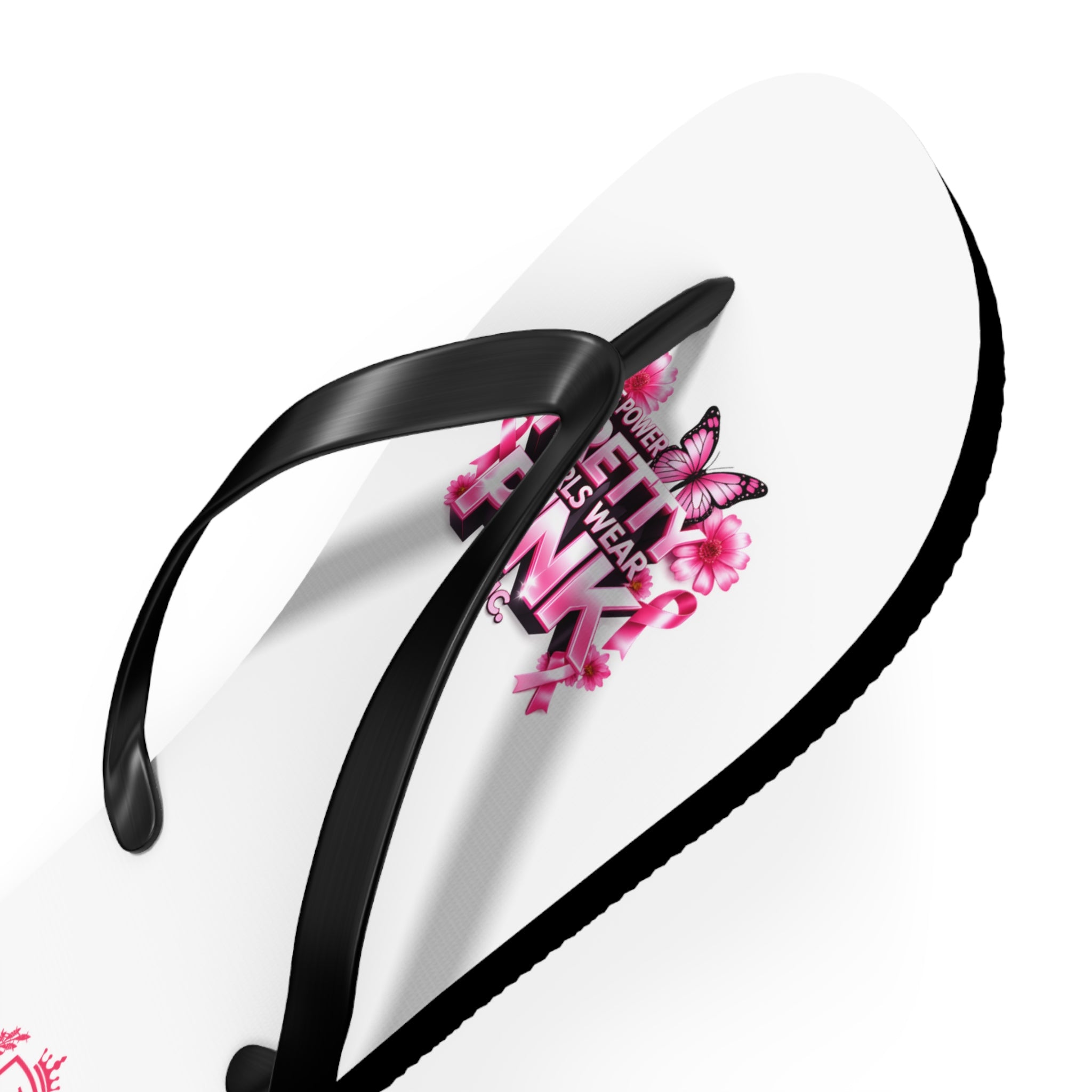 "Pretty Girls Wear Pink" Women's Flip Flops