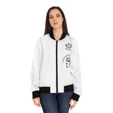 Women's Empowerment Bomber Jacket — Raised Fist Graphic