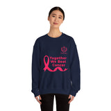 Cancer Awareness Crewneck - "Together We Beat Cancer" Sweatshirt