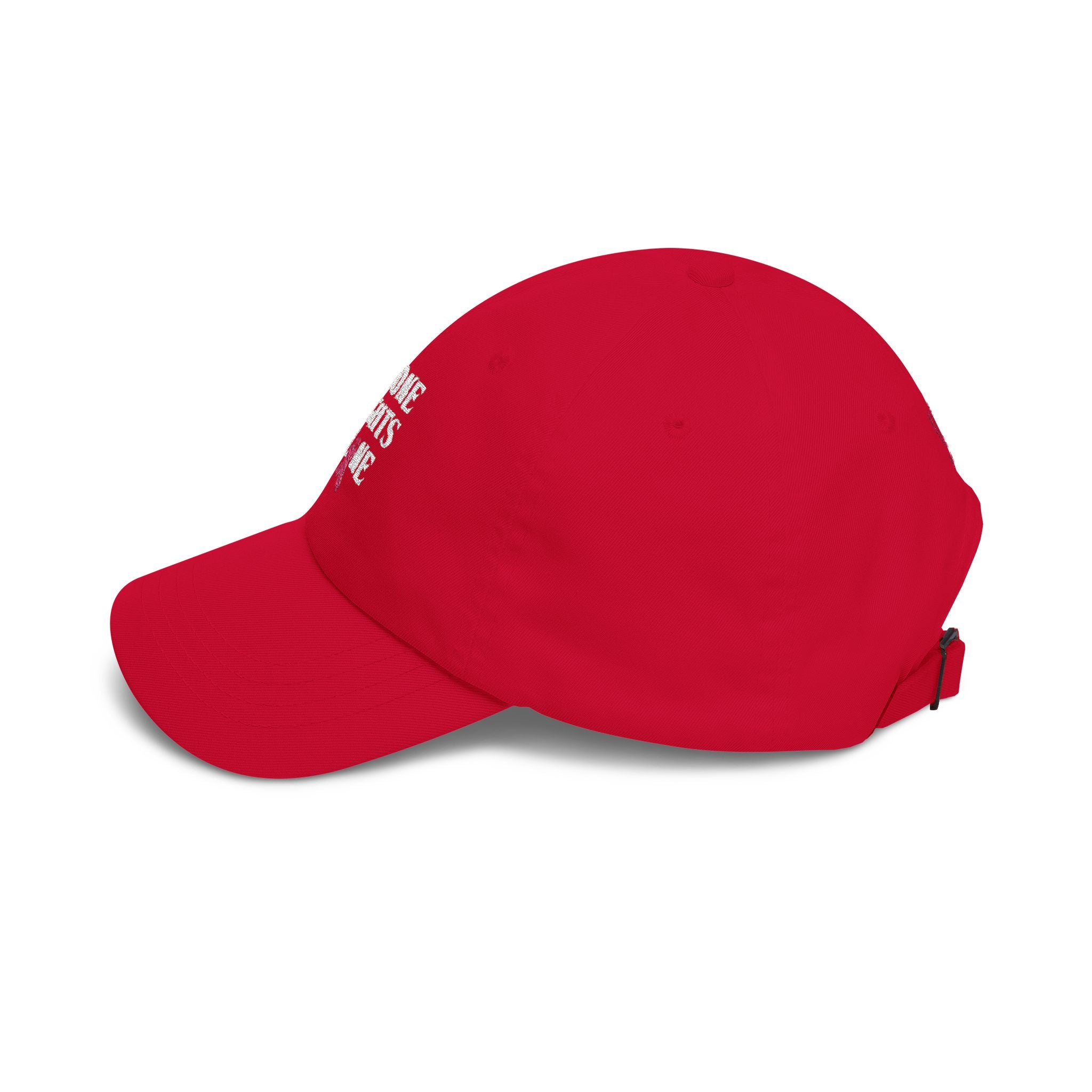 Ball Cap — "No One Fights Alone" Pink Ribbon Cancer Awareness Hat