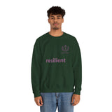 resilient Crewneck Sweatshirt — Minimal White Graphic Pullover