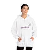 Hoodie — resilient Minimalist White Graphic Hoodie