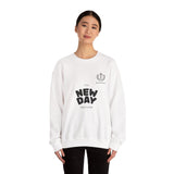 Crewneck Sweatshirt — "It's a New Day" Positive Graphic
