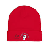 Embroidered "End Of Care With Attitude" Fist Knit Beanie
