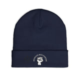 Embroidered "End Of Care With Attitude" Fist Knit Beanie