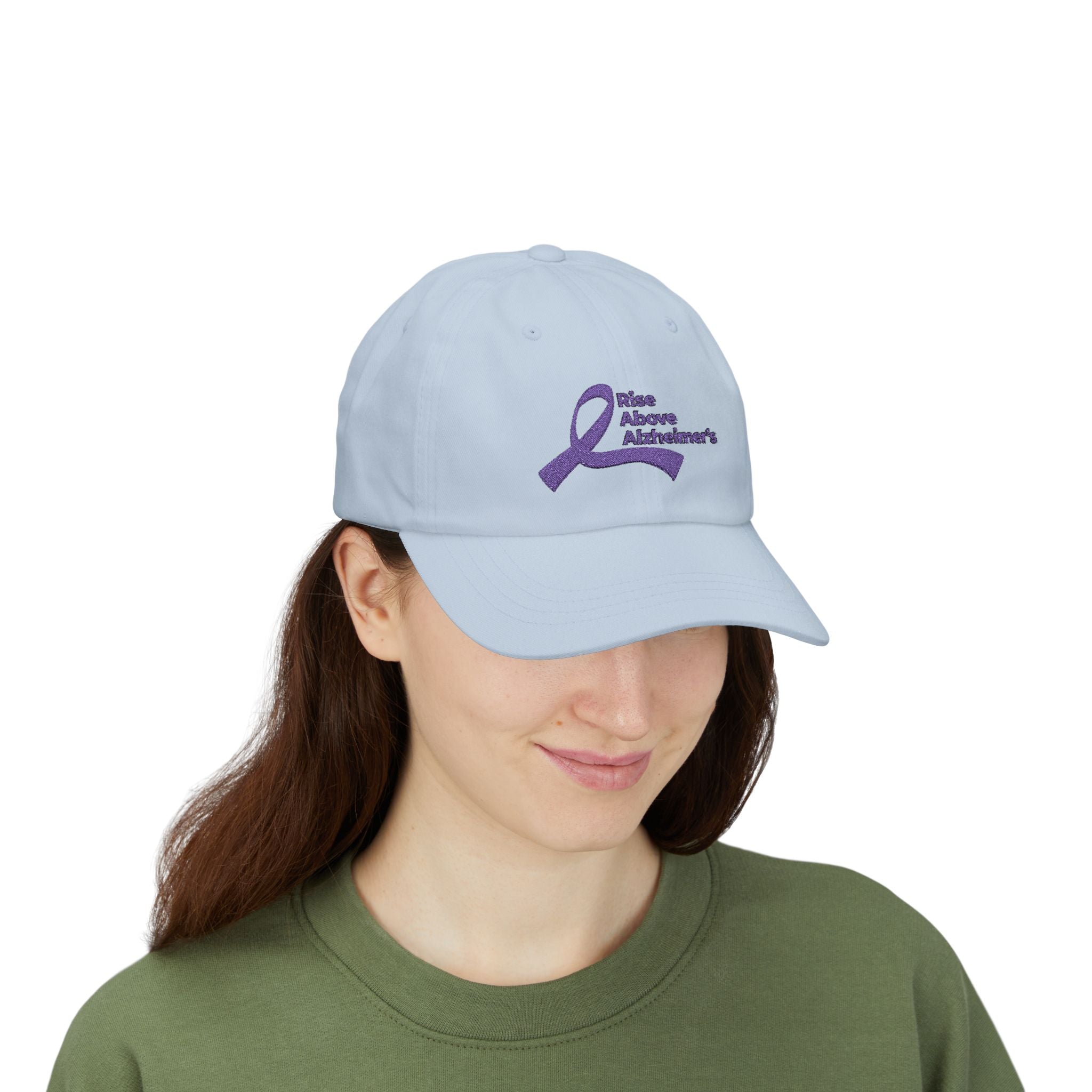 Dad Cap — Rise Above Alzheimer's Purple Ribbon Awareness Hat