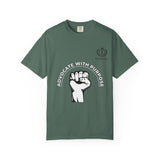 Advocate With Purpose T-Shirt — Raised Fist Social Justice Tee