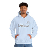 Blessed Script Hoodie — Minimal Faith Christian Sweatshirt
