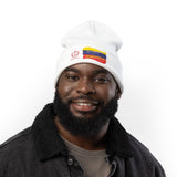 Venezuela Flag Embroidered Knit Beanie