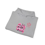 Pretty in Pink Floral Hoodie — Cancer Awareness Comfort Pullover