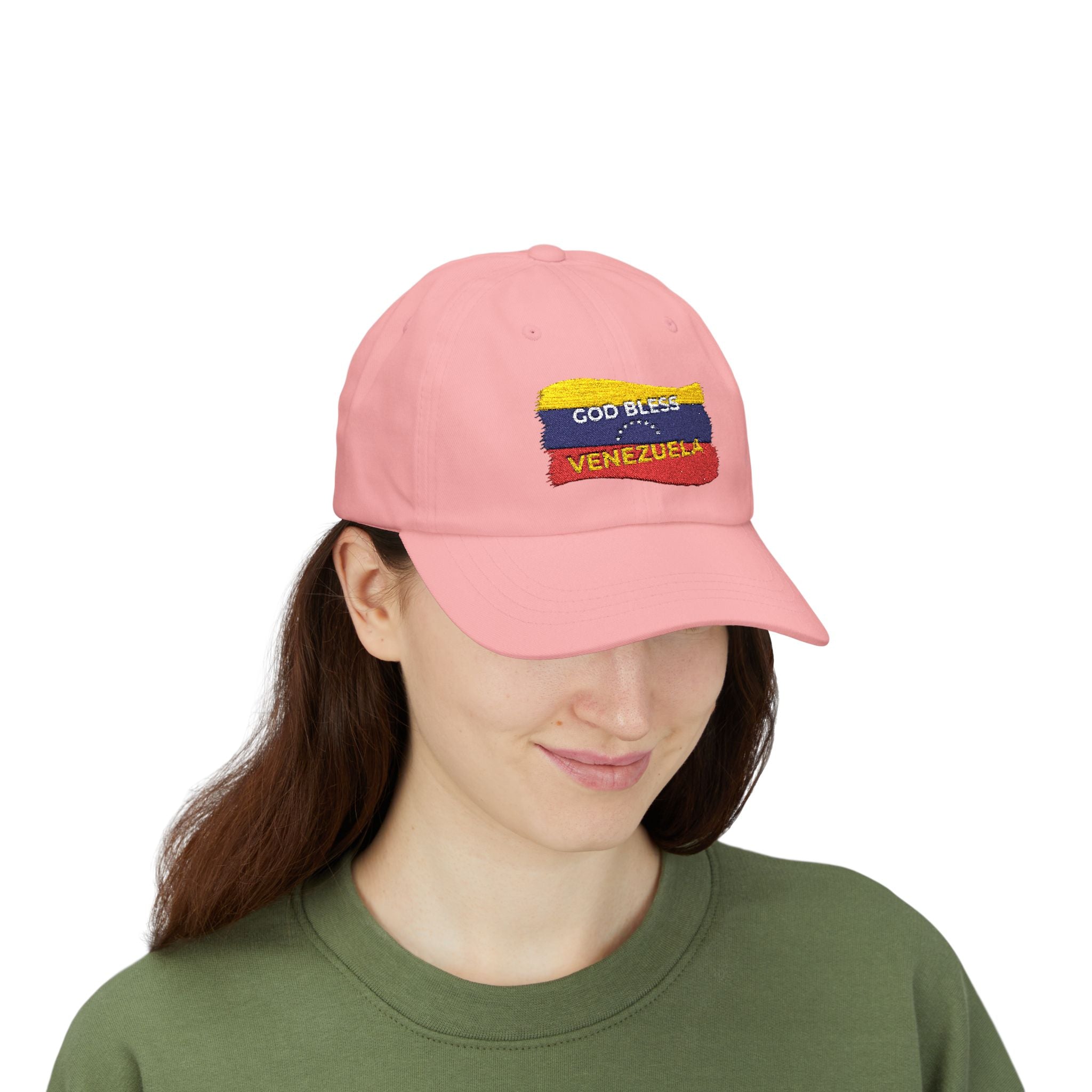 Dad Cap - God Bless Venezuela Embroidered Flag Baseball Hat