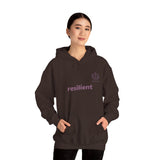 Hoodie — resilient Minimalist White Graphic Hoodie