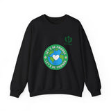Friendship Earth Crewneck Sweatshirt — "Let's Be Friends" Graphic